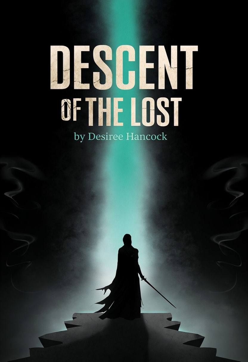 Minimalist EBook Cover Design for Descent of the Lost by Desiree Hancock