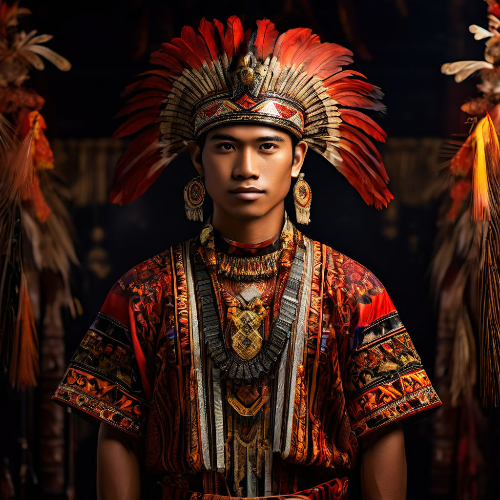 Manobo Male Attire with backdrop Outfit by Russel Rañon - Playground