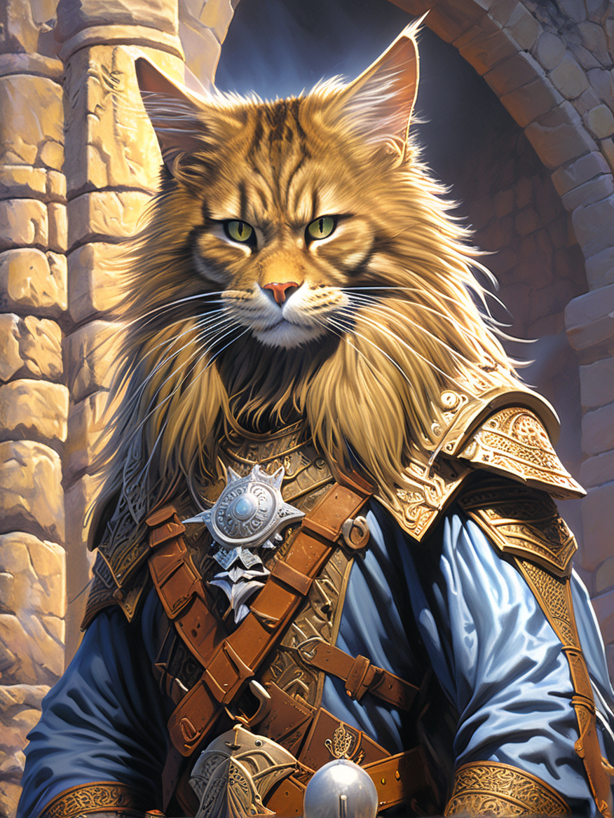 Maine coon cat humanoid by Gatekeeper - Playground