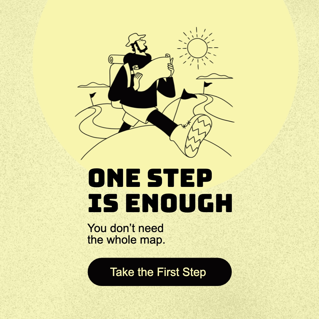 Minimalist Hiking Motivation Poster to Inspire Your Journey Instagram Posts