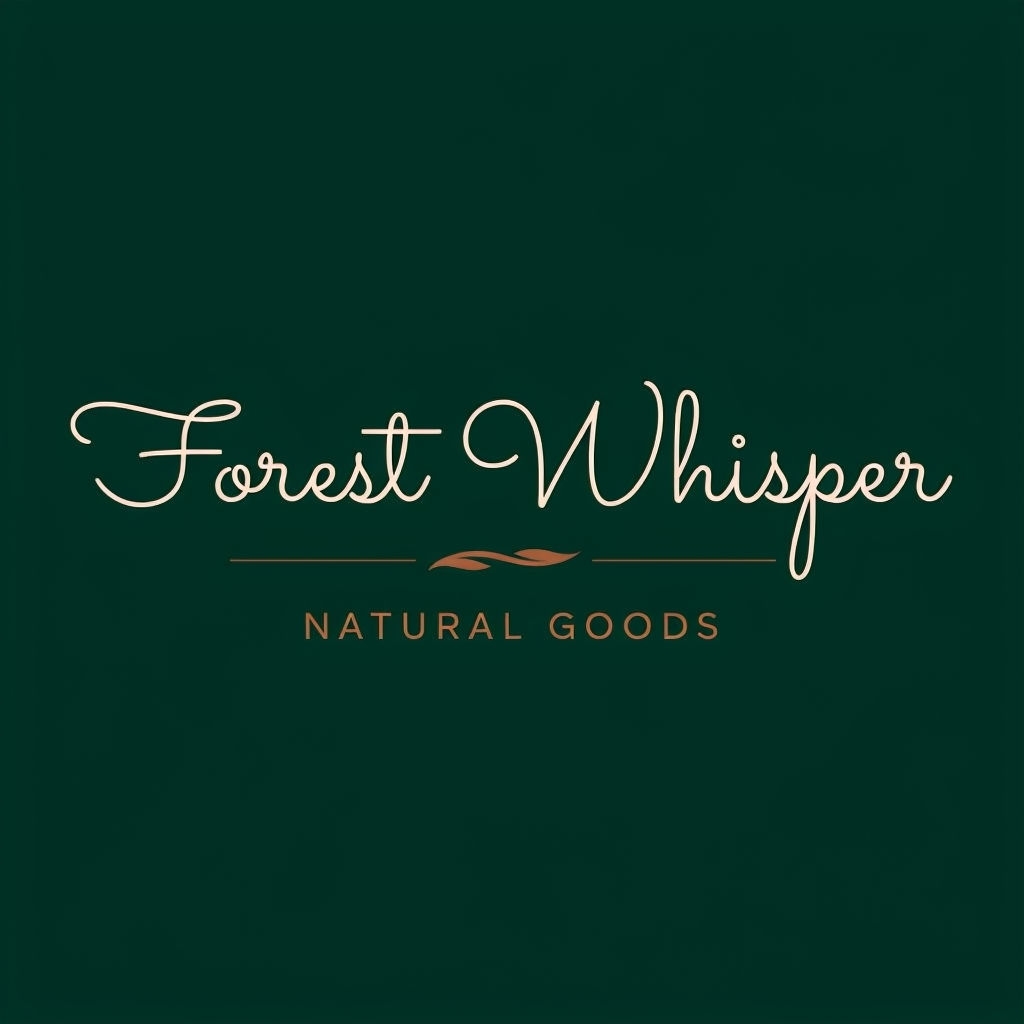Elegant Minimalist Forest Whisper Co. Logo Design