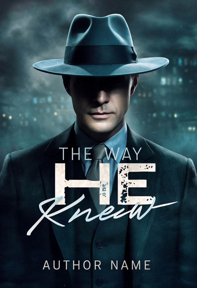 Mysterious Portrait on Dark Background for The Way He Knew EBook Cover