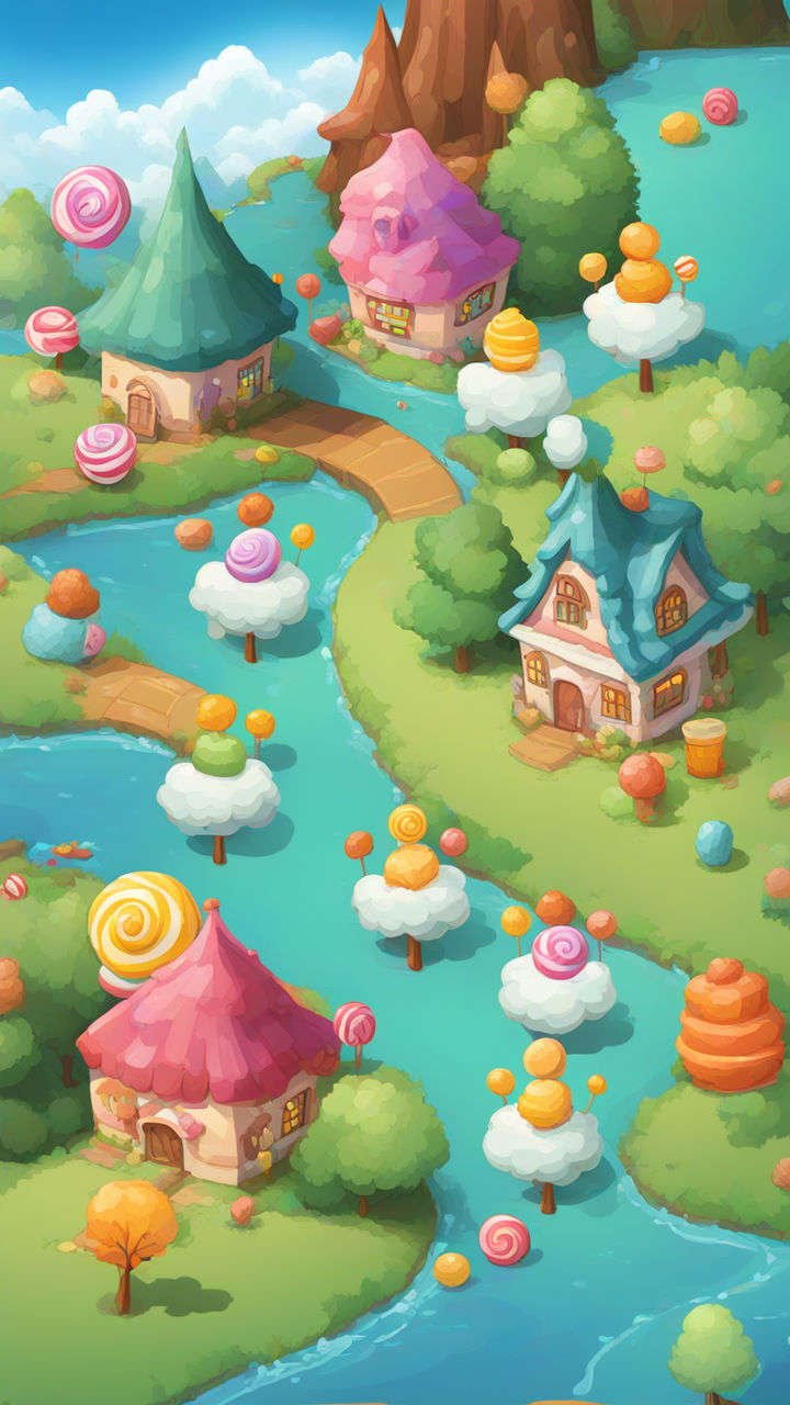 Candy road map by Anna Galochkina - Playground