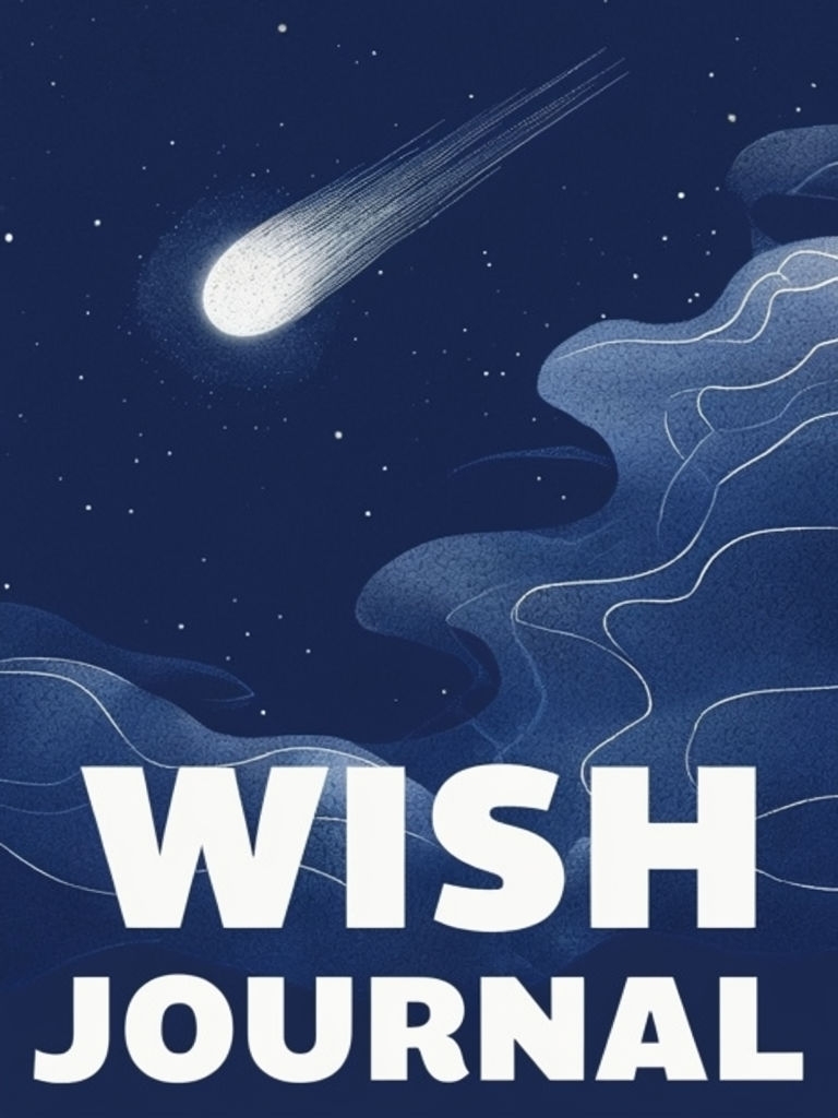 Ethereal Night Sky Wish Journal Minimalist EBook Cover