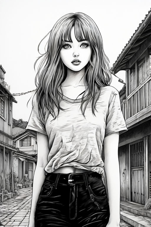 Junji Ito style by TinyBV - Playground