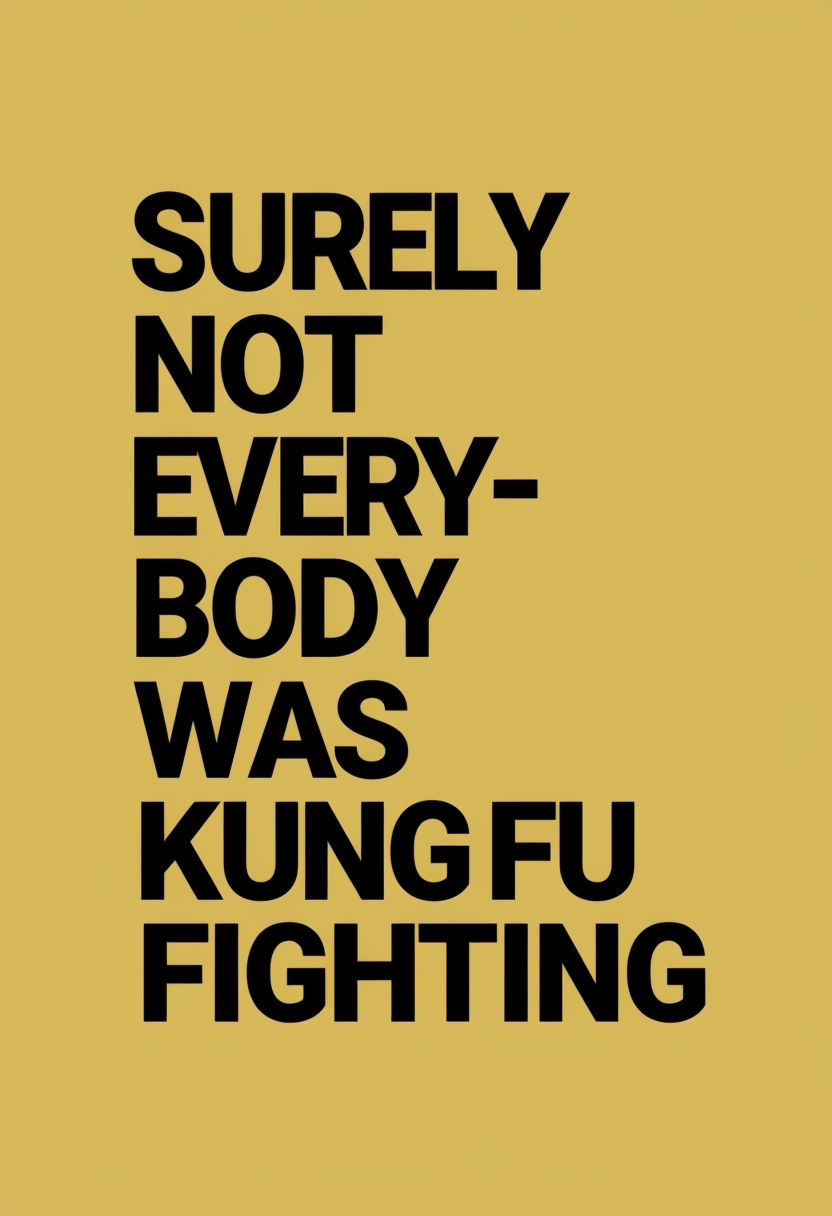 Playful Provocative Typography Modern Mustard Yellow Poster