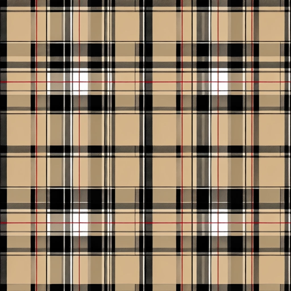 Classic Beige Tartan Plaid Seamless Pattern Design