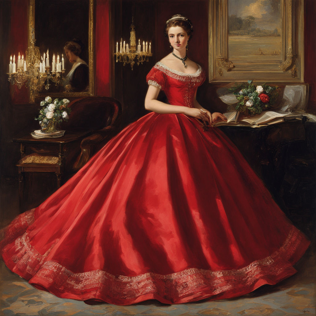 red dress from the 19th century ...