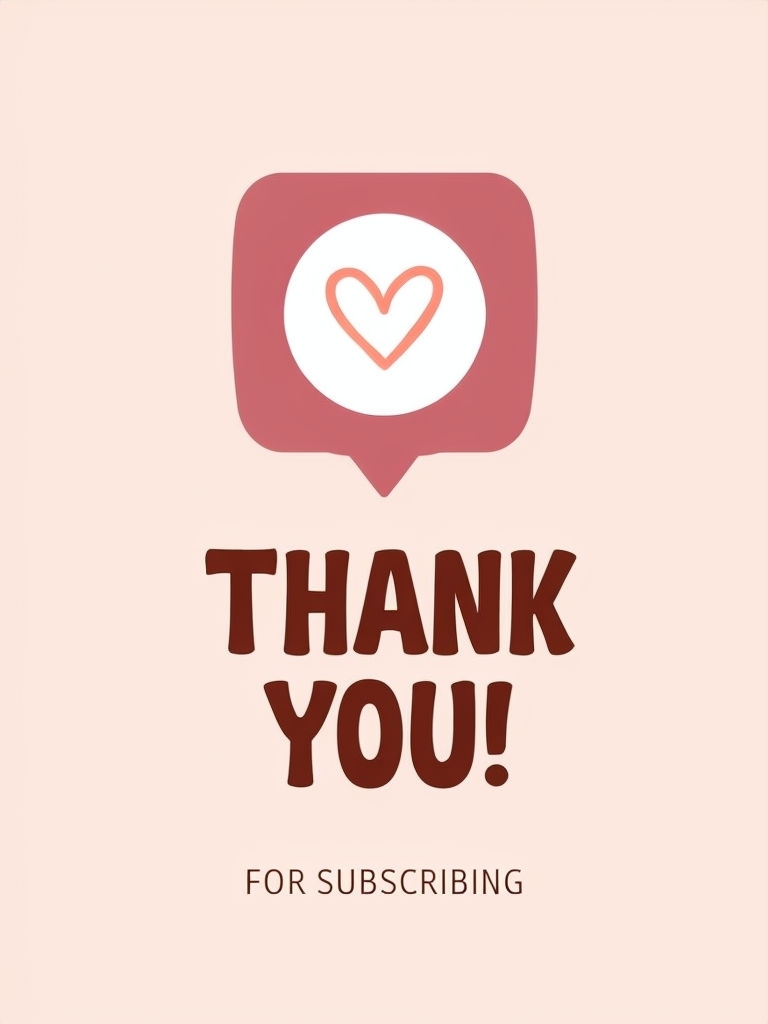 Thank You Hand-Drawn Heart Minimalist Graphic Social Media Post