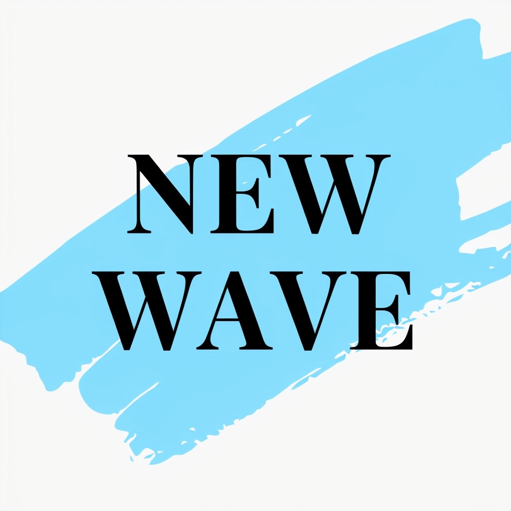 Stylish Minimalist New Wave Typography Graphic T-Shirt