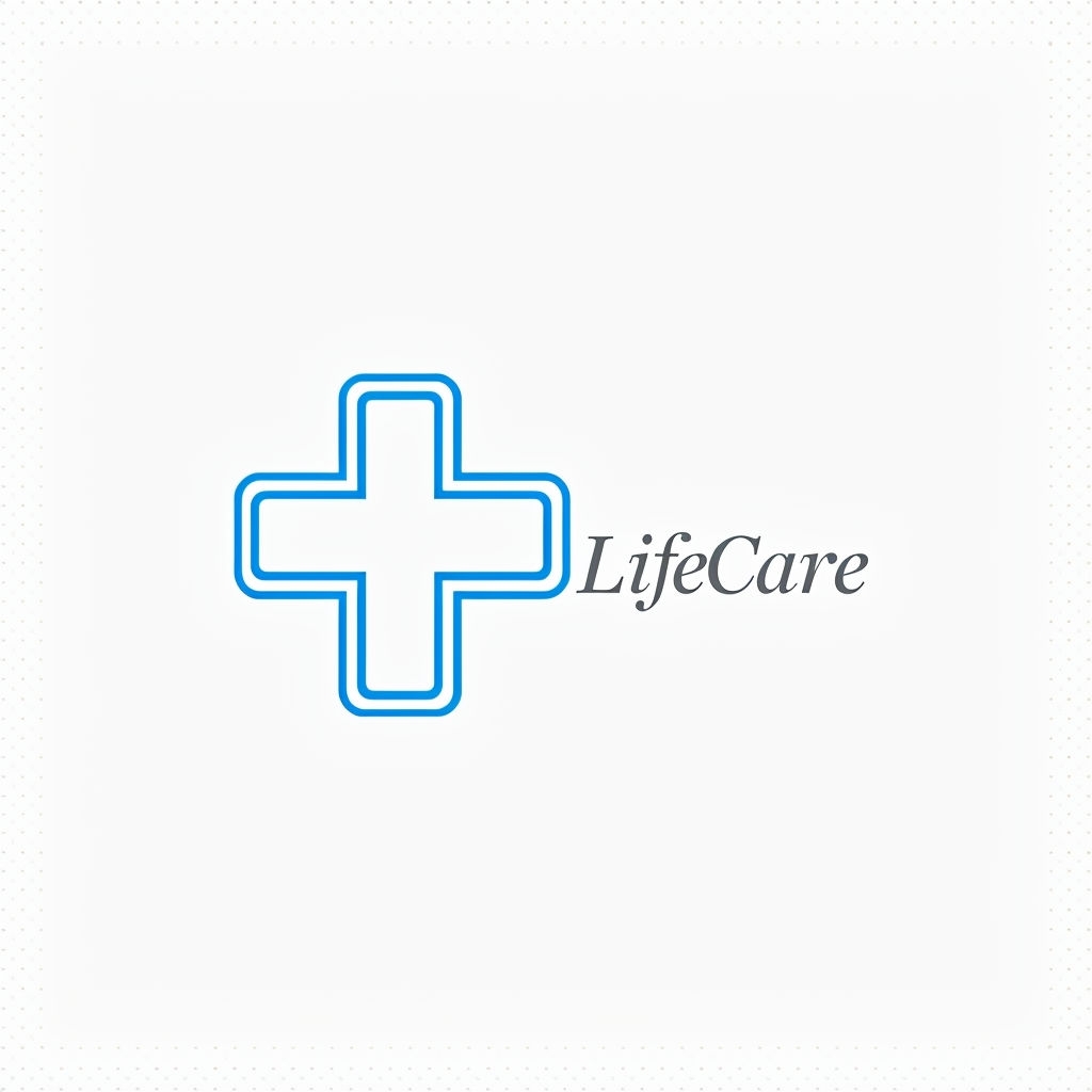 Elegant Minimalist LifeCare Hospital Logo Design