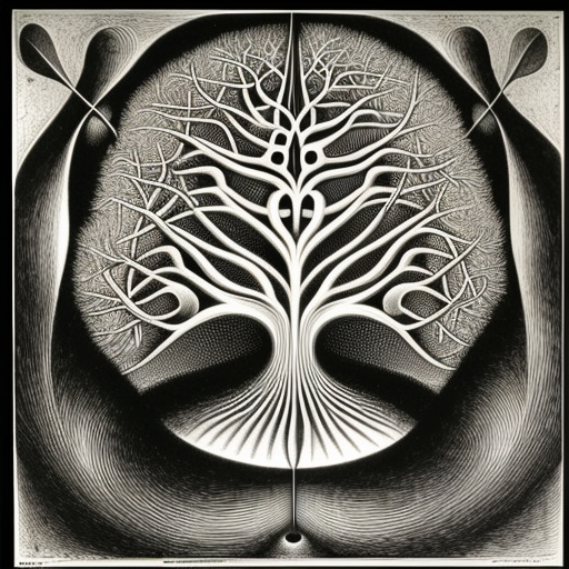 100x100cm kabalistic tree of life innocent suffering inflic... by ...