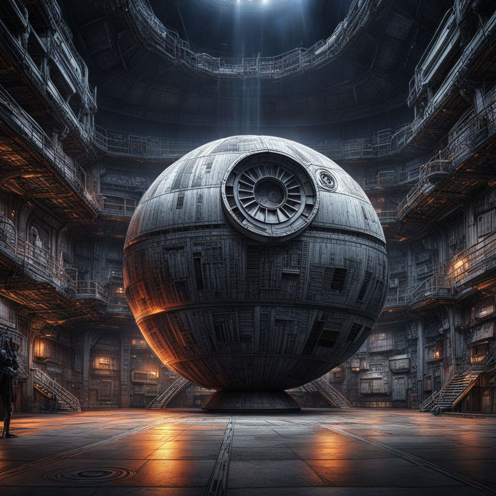 Star wars death star as background by RTU THAR - Playground