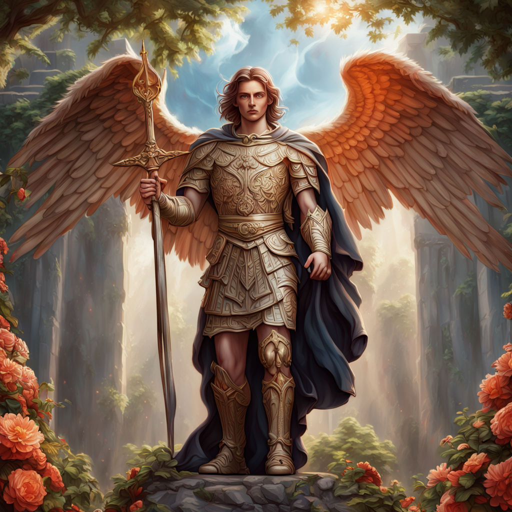 Portrait of Archangel Michael by Mão Livre Faça Fácil - Playground