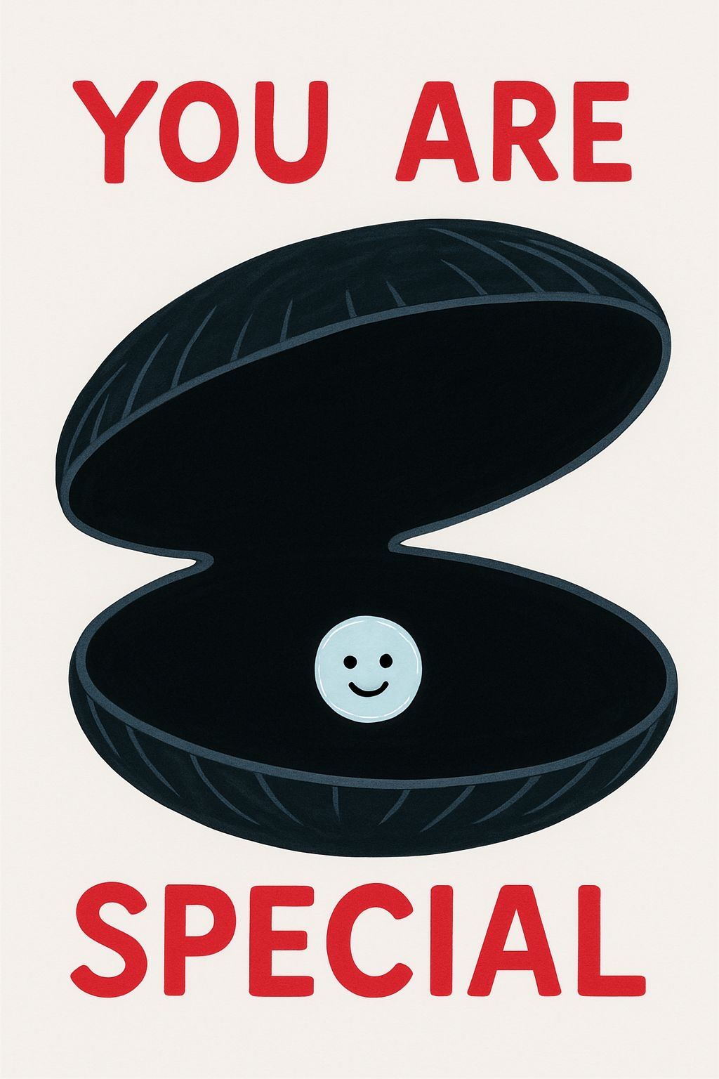Minimalist You Are Special Clamshell Illustration Poster