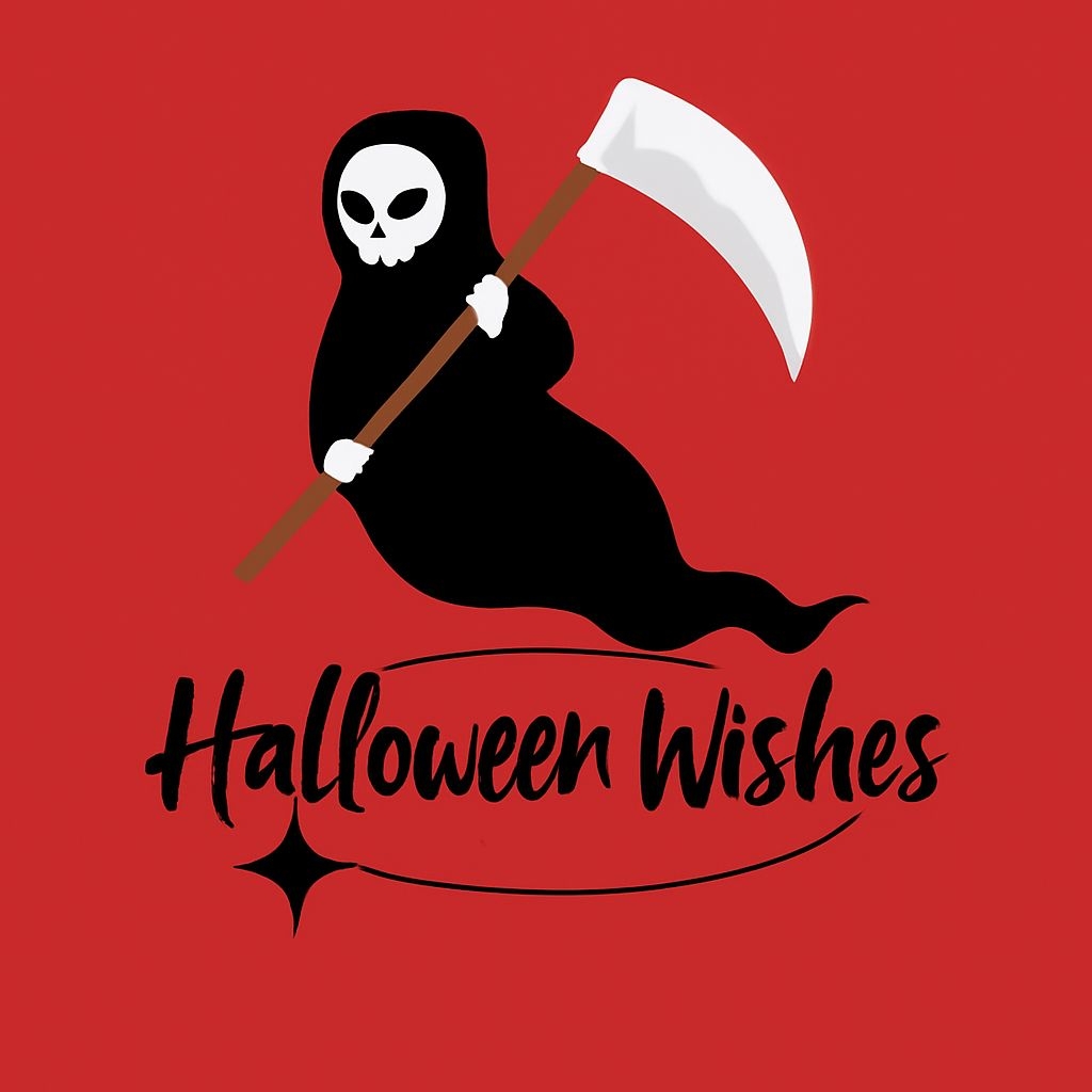 Spooky Grim Reaper Halloween Wishes T-Shirt