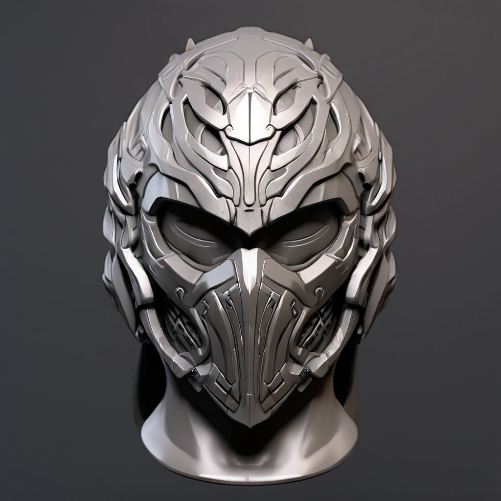 I will sculpt 3d printable for 3d mask 3d helmet 3d armor co... by King ...