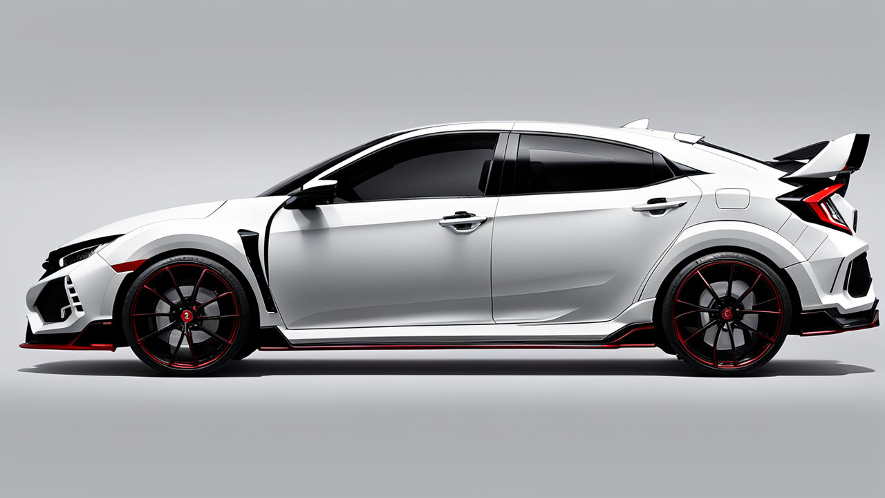 Generate a side view image of the 2025 Honda civic type R by Abdullah ...