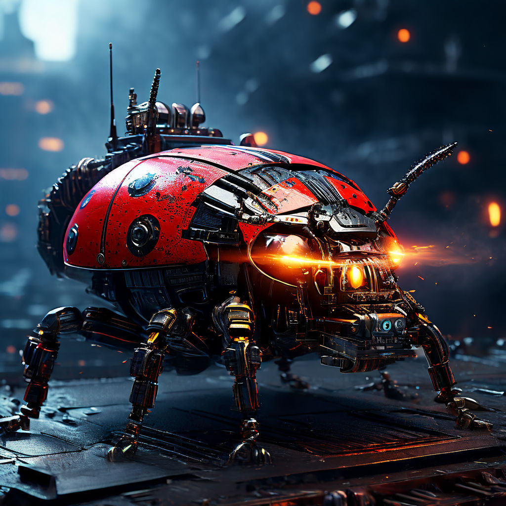 biomechanichal nanobot mutated ladybug