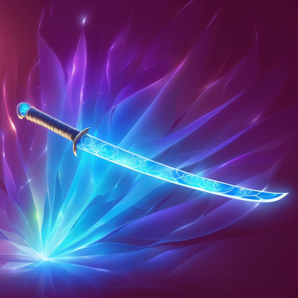 Katana of elemental light by Lucretia Bell - Playground