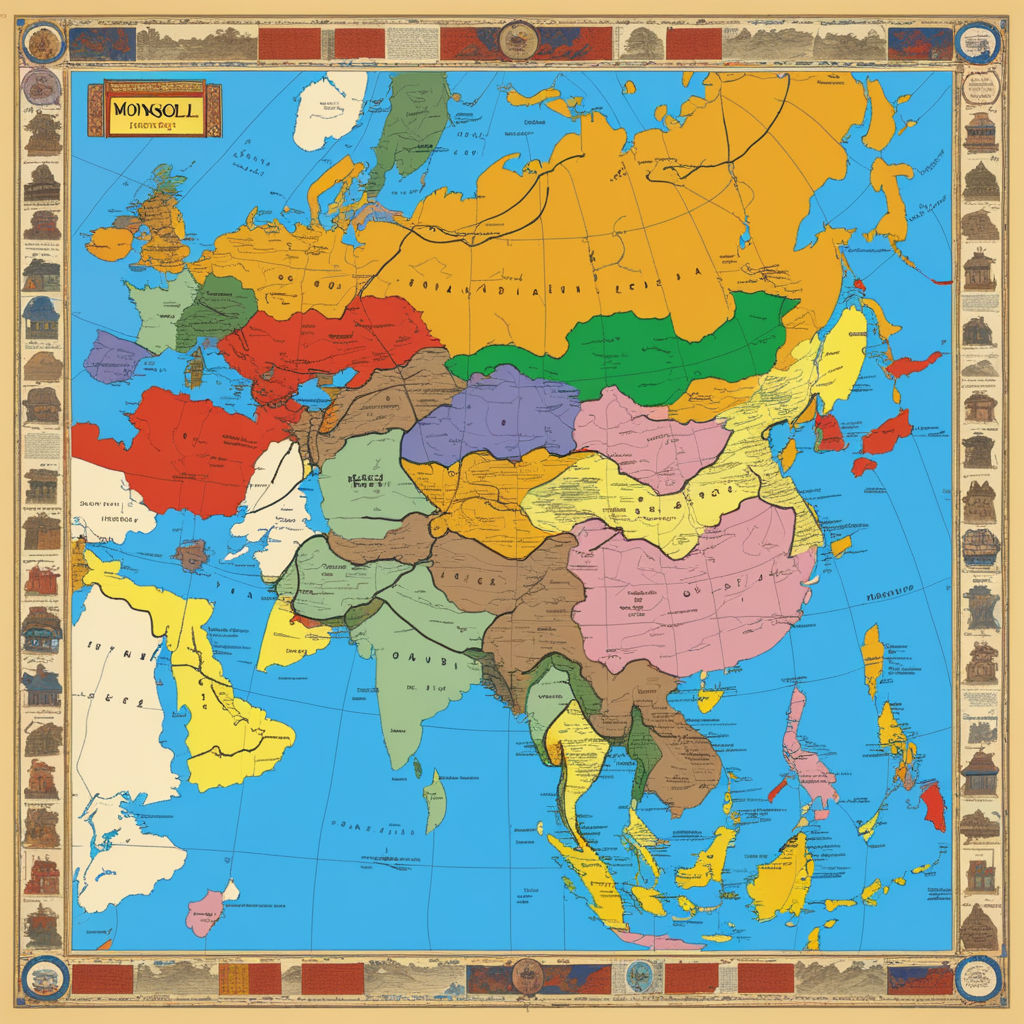 The Mongol Empire 1279 map by Kevin O'Regan - Playground