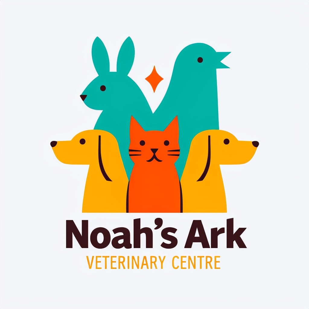 Modern Minimalist Noah's Ark Veterinary Centre Logo Design