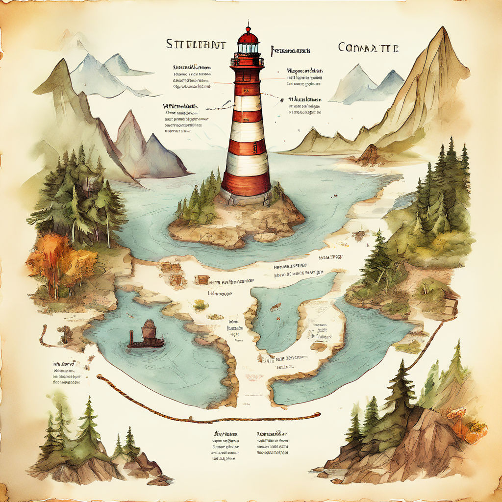 Smart goals visualized as treasure map by Simona Koch - Playground