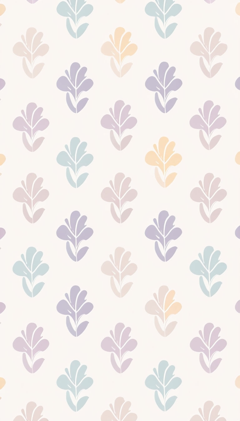 Pastel Minimalist Floral Pattern for Stylish Phone Case Cover