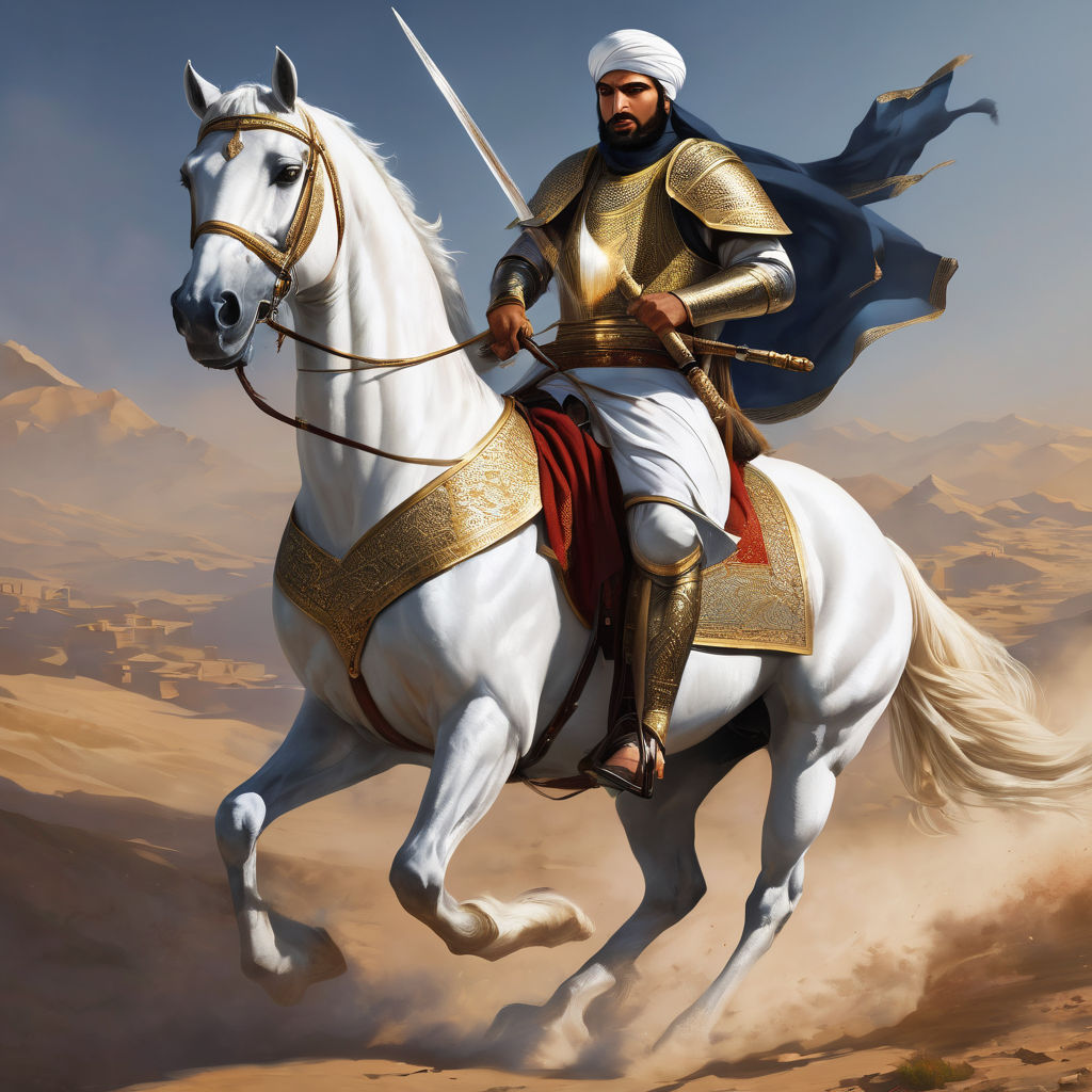 A heavily armored Muslim warrior by brother shaheed - Playground