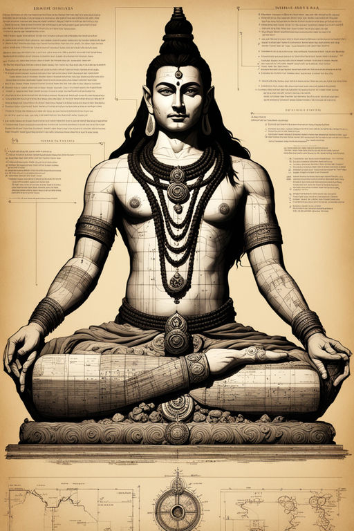 Blueprint Of The Lord Shiva By Strinivasen Naidoo (ash Naidoo) - Playground