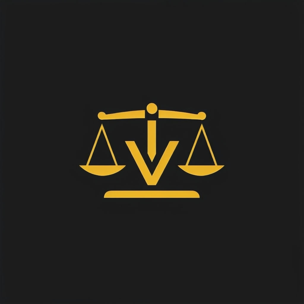 Minimalist Gold Balance Scale Logo Design for Justice Symbolism