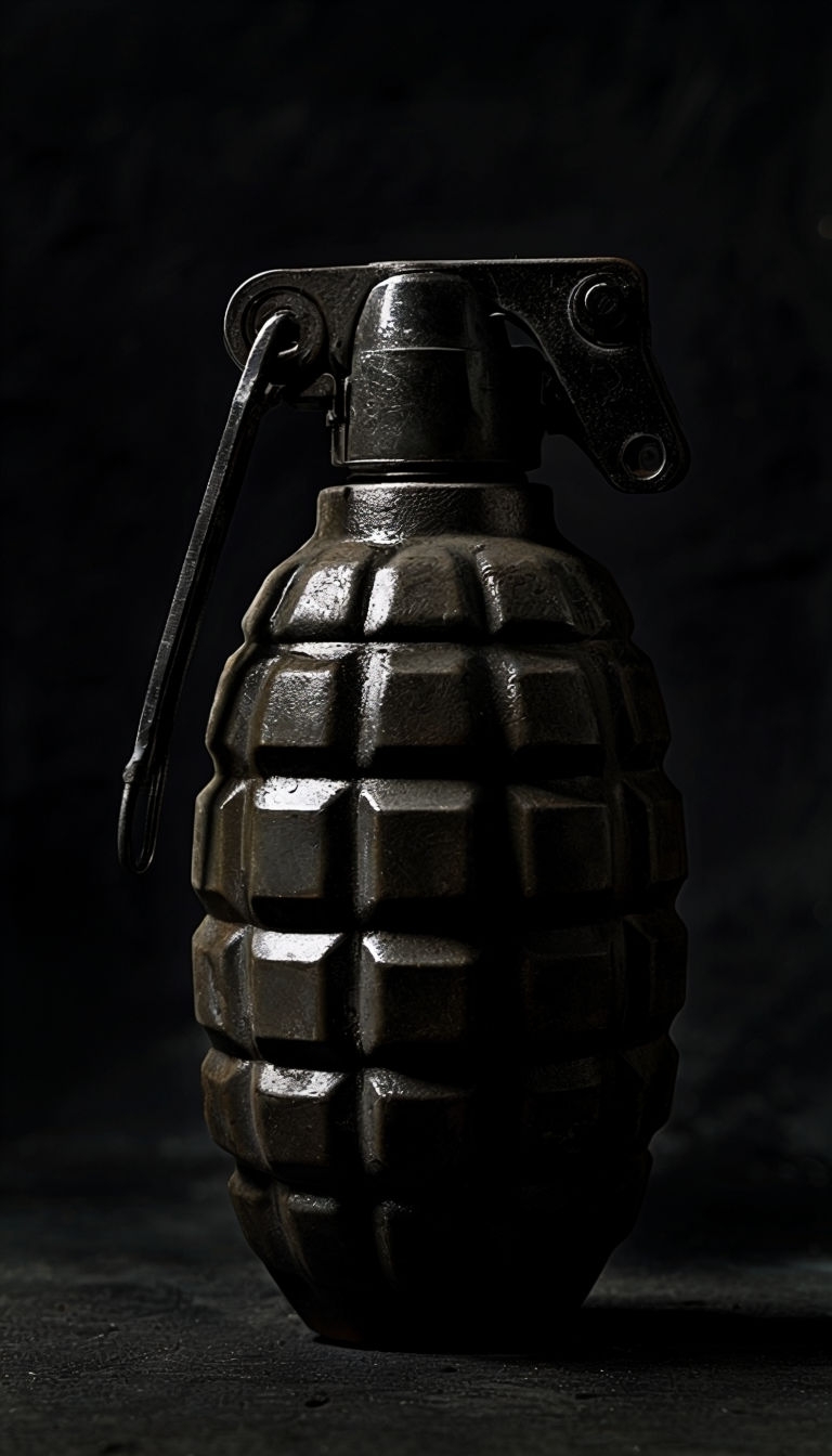 Dramatic Hand Grenade Still Life Photography Phone Case Cover