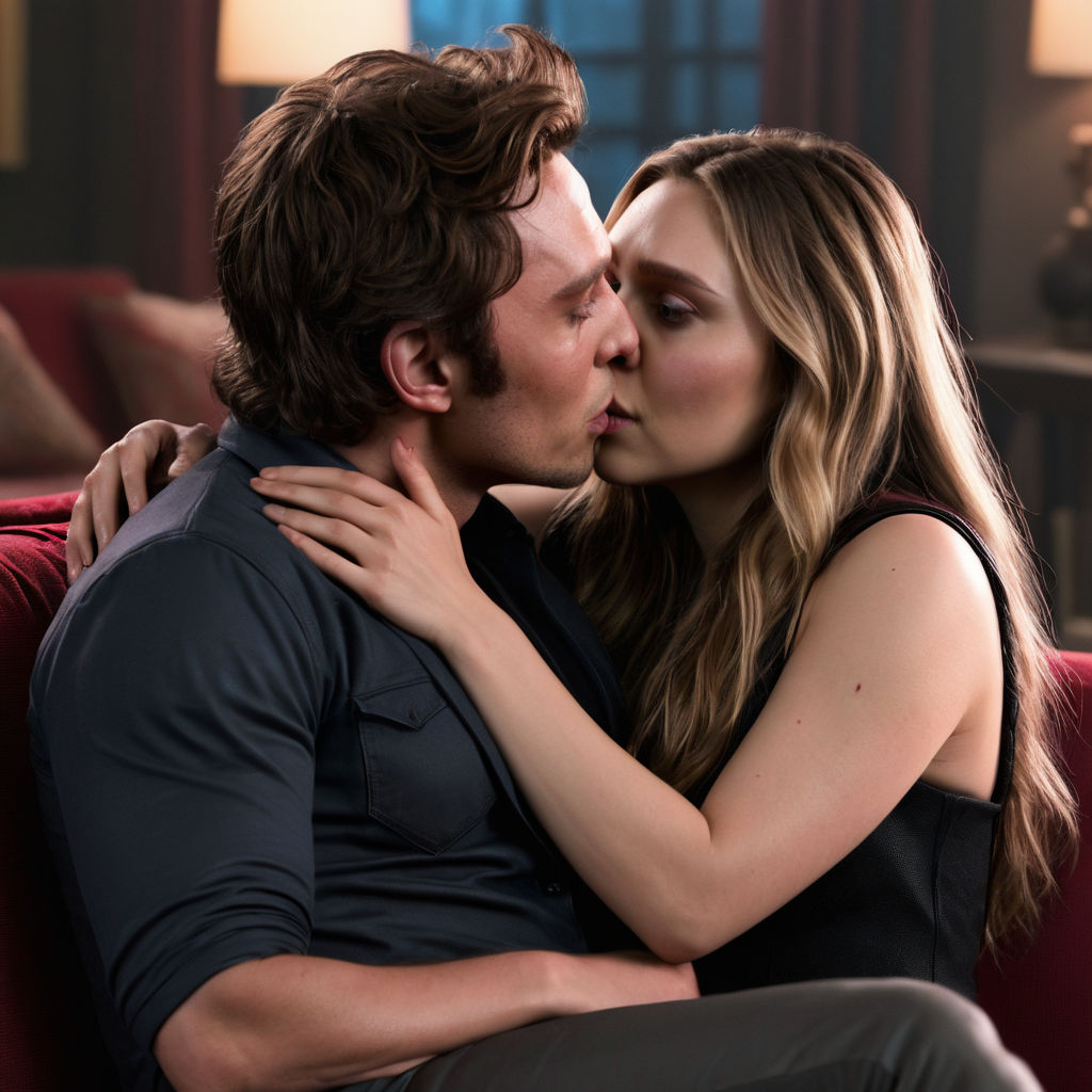 add Elizabeth olsen kissing me