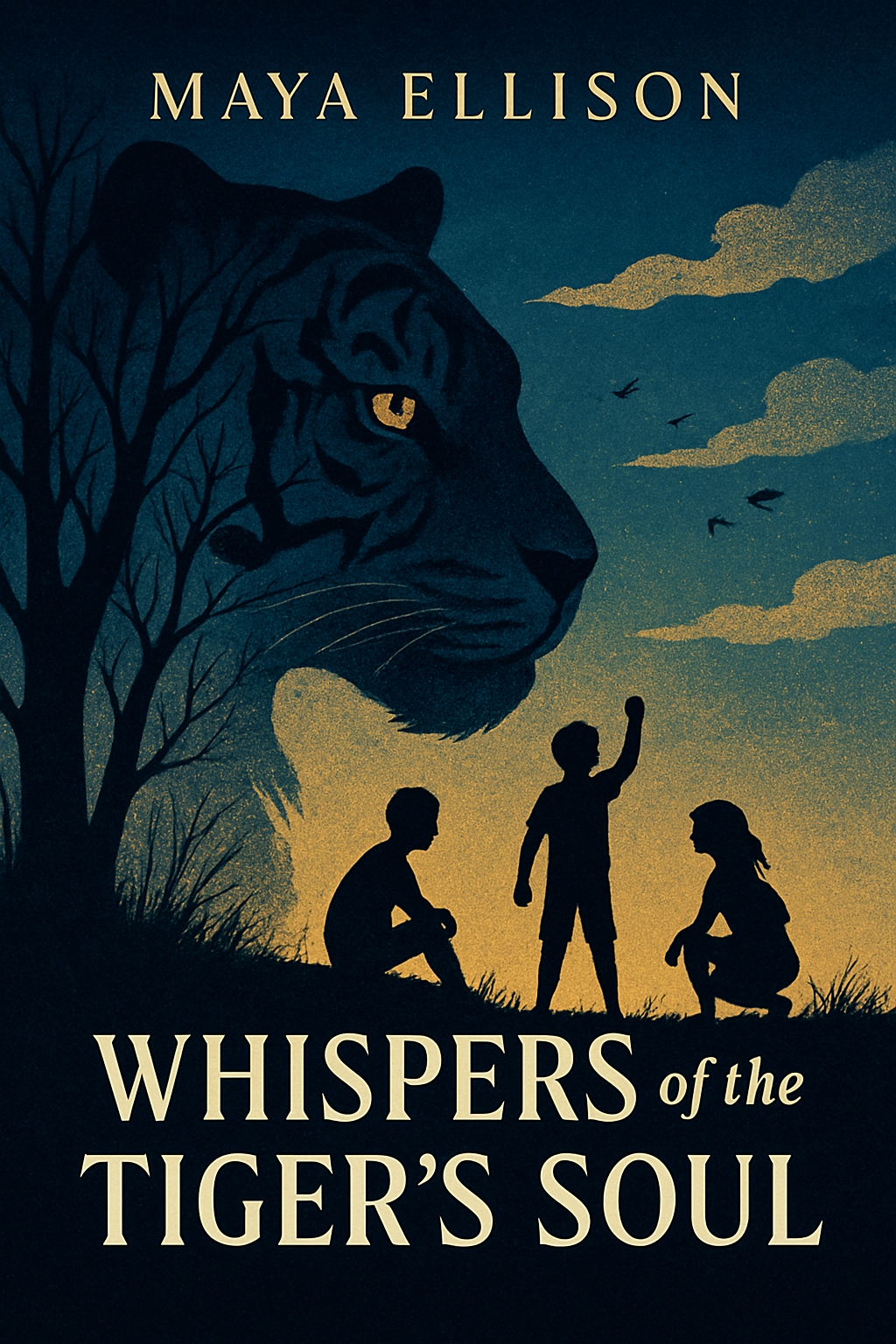 Whispers of the Tiger's Soul Enigmatic EBook Cover Design