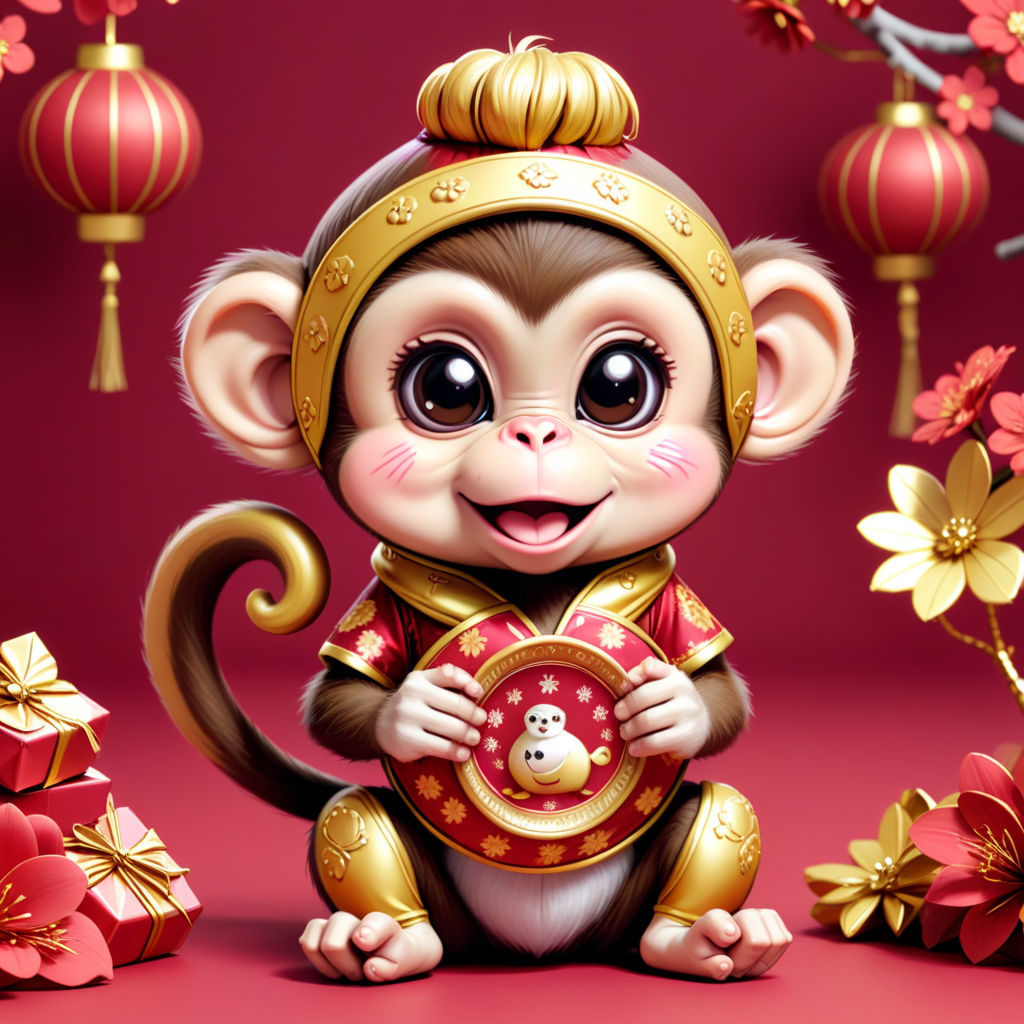 kawaii-style-chinese-new-year-monkey-by-oak-and-stone-construction