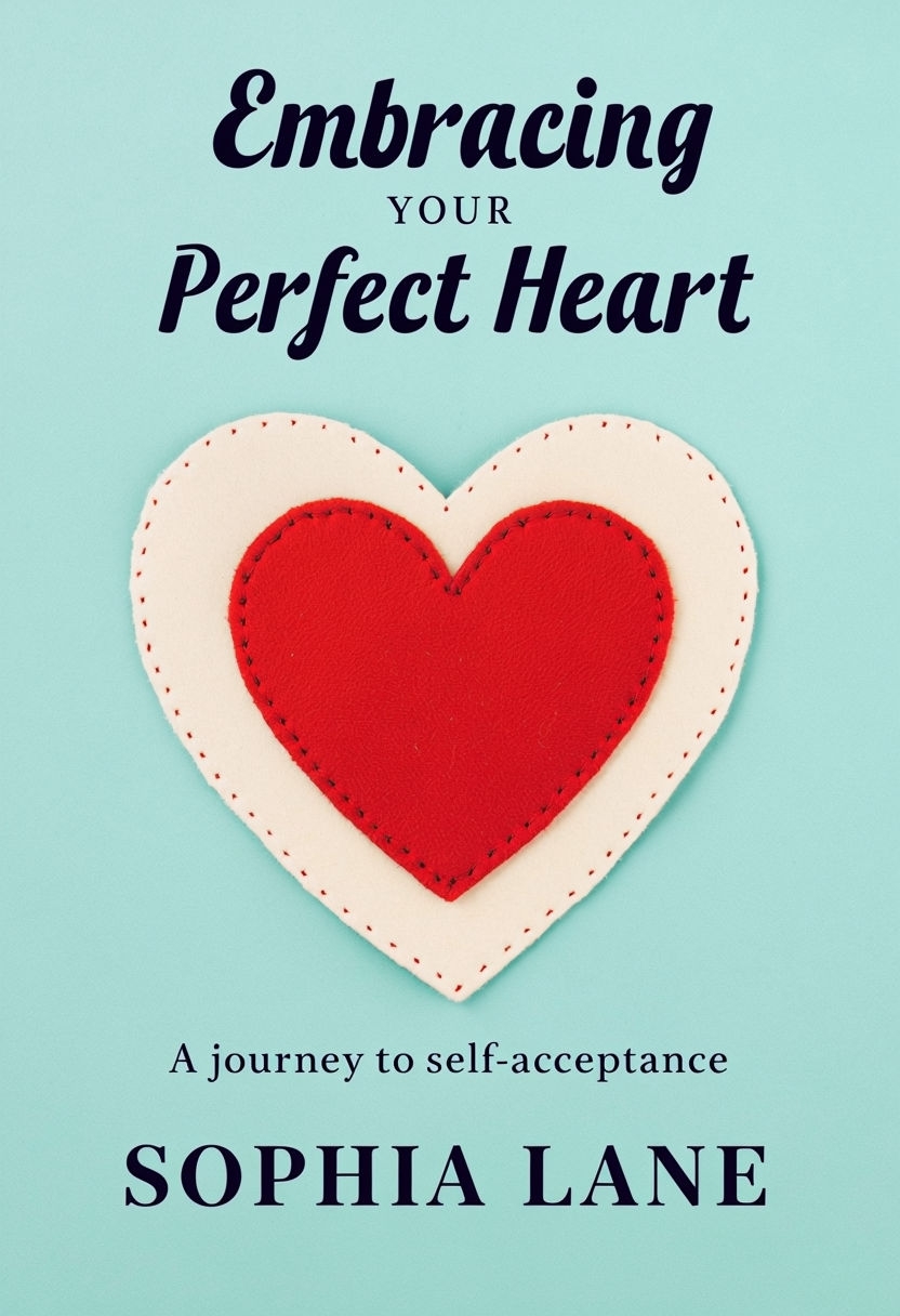 Embracing Your Perfect Heart Minimalist Book Cover Design