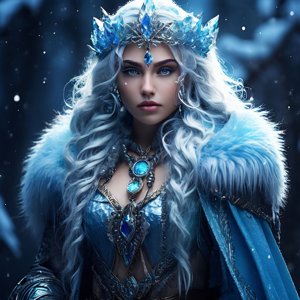 beautiful sexy cutie female ice queen