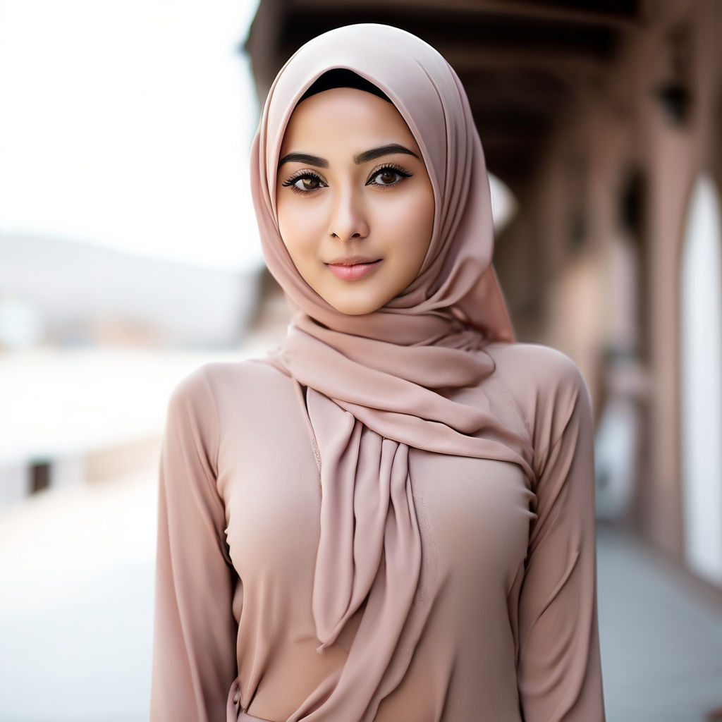 Nude hijab