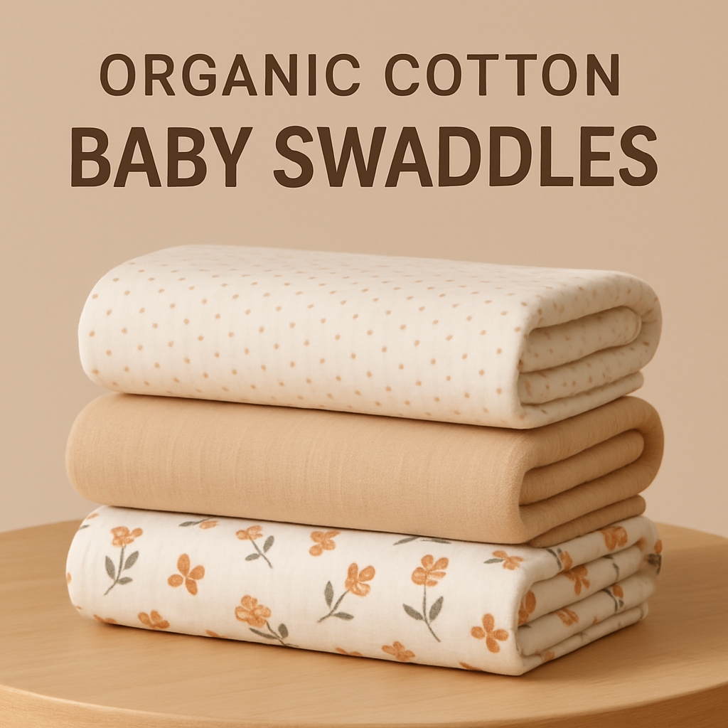 Cozy Organic Cotton Baby Swaddles Product Advertisement Ads