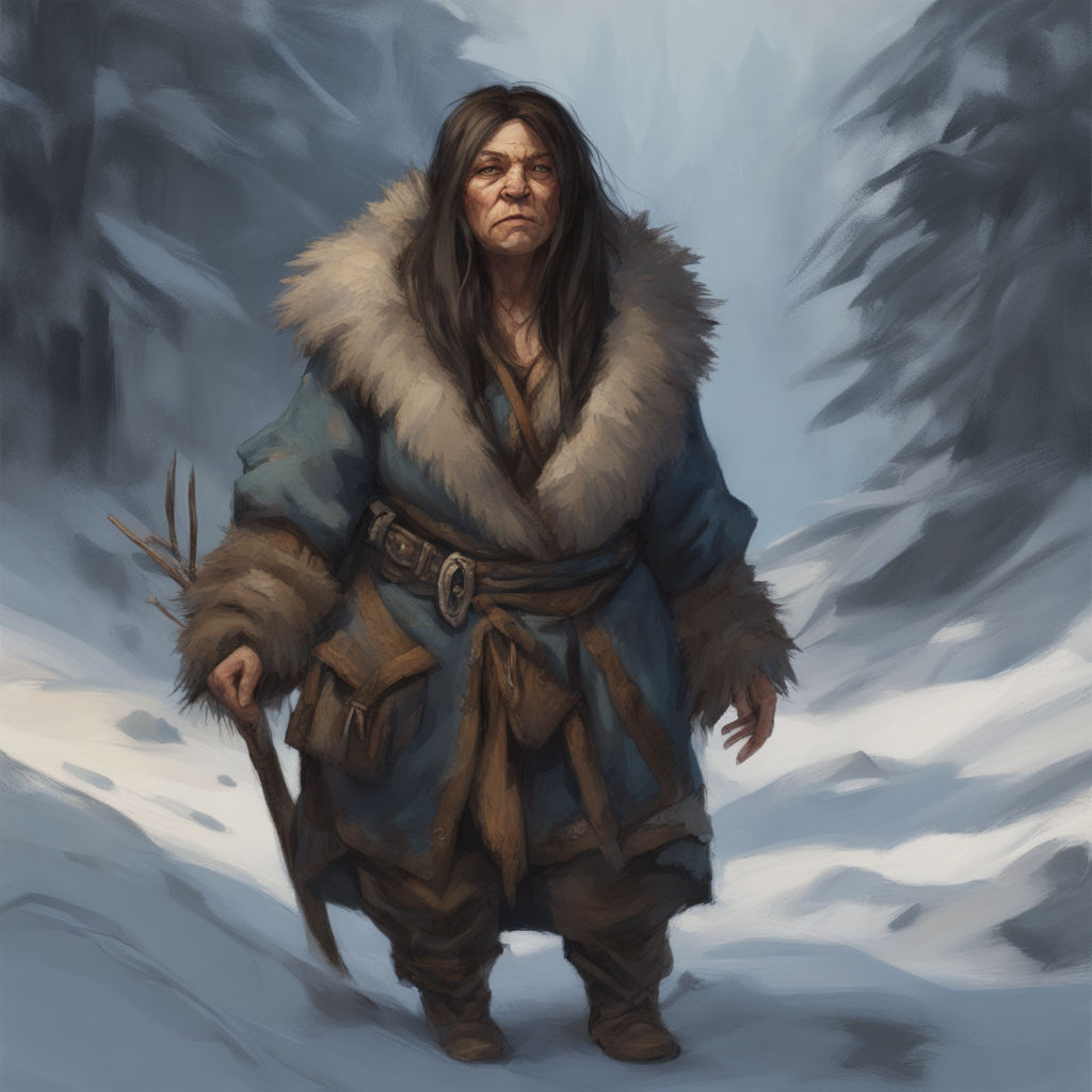 A woman dwarf trapper by Jakub Buřil - Playground