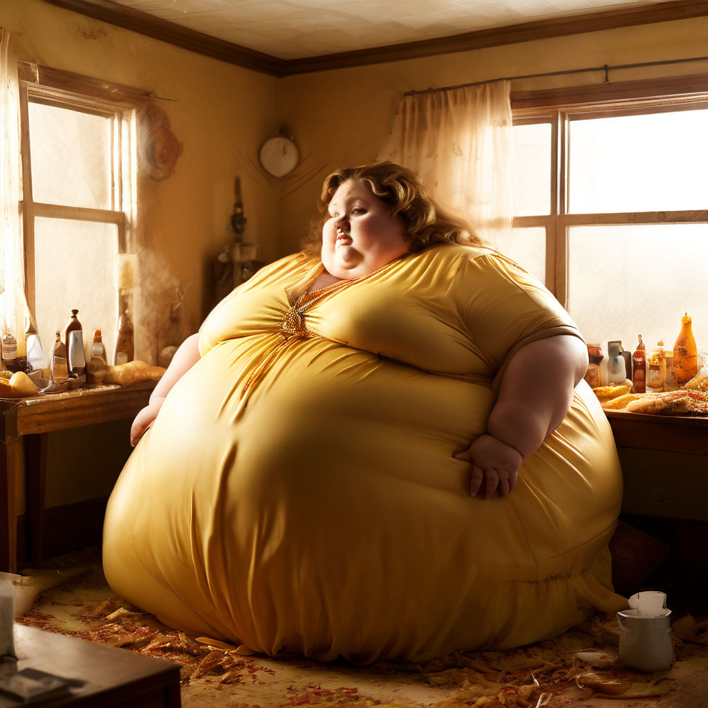 obese lady lying on her stomach