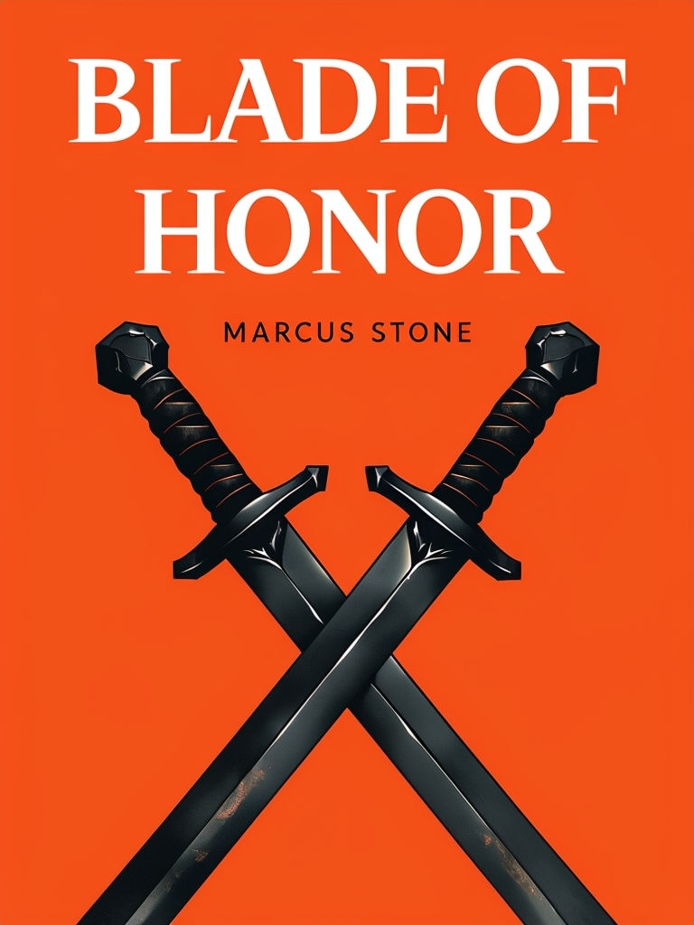 Blade of Honor Minimalist Swords Design for EBook Cover
