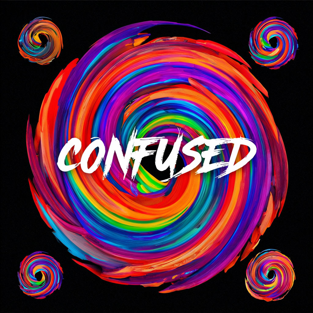 Vibrant Dynamic Single 'Confused' Promo Poster