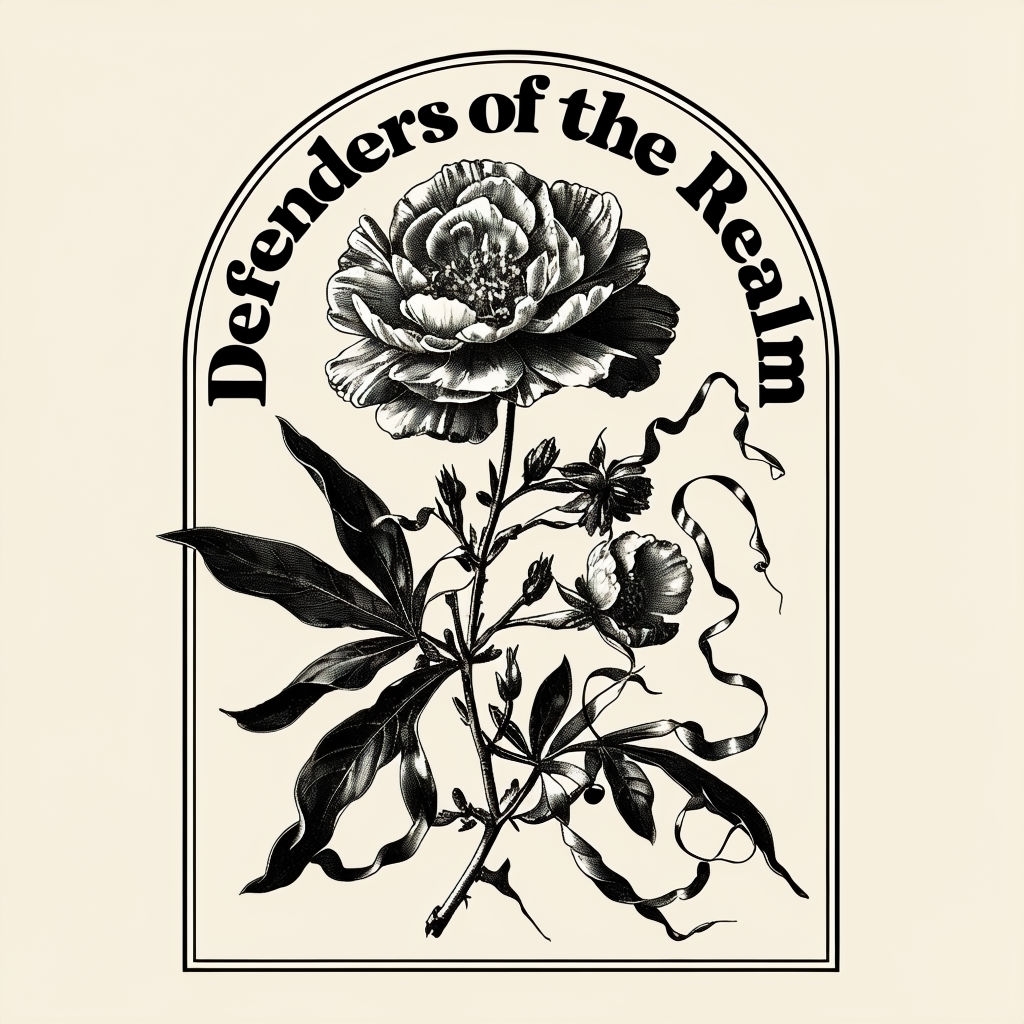 Vintage Botanical Defenders of the Realm T-Shirt