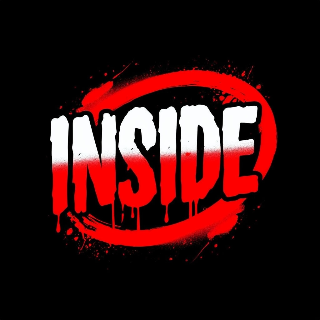 Bold Graffiti Style INSIDE Text Design T-Shirt
