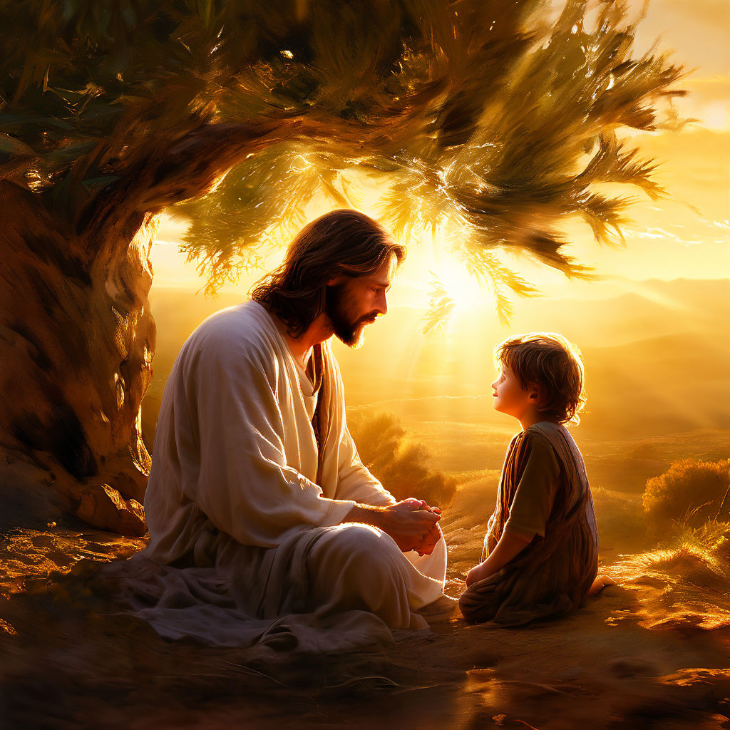 A tender scene featuring Jesus by Jude Hea - Playground