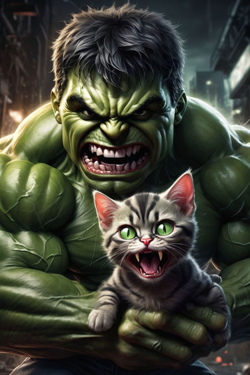 Hulk and his pet by Roger - Playground