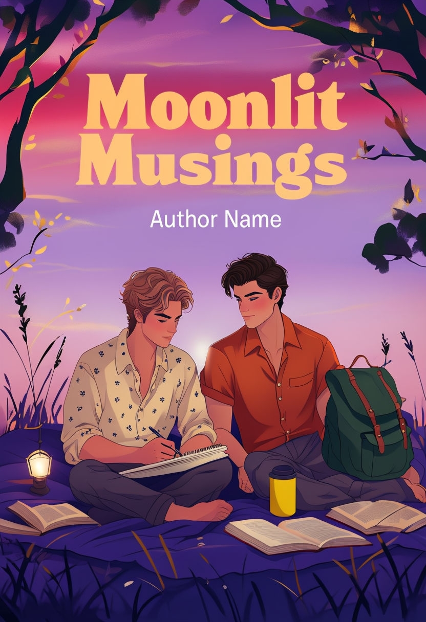 Moonlit Musings Tranquil Twilight Scene EBook Cover