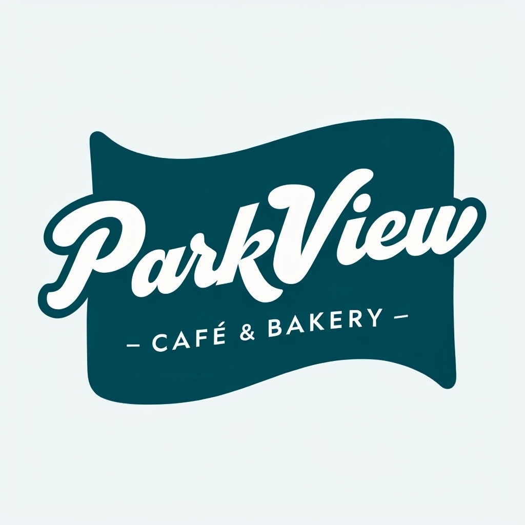 Elegant ParkView Café & Bakery Logo with Modern Design