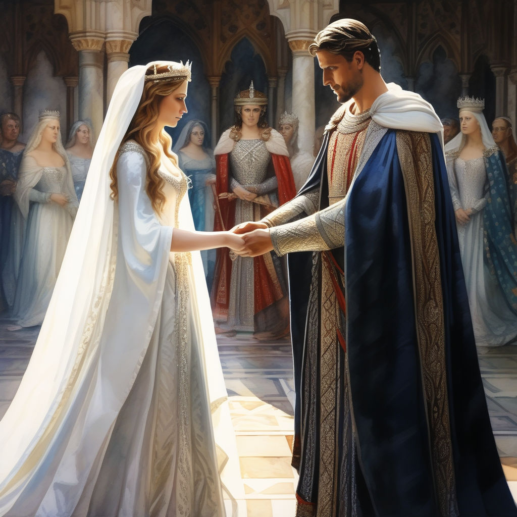 The marriage of King Canute to Queen Emma of Normandy by Javier Chen Playground